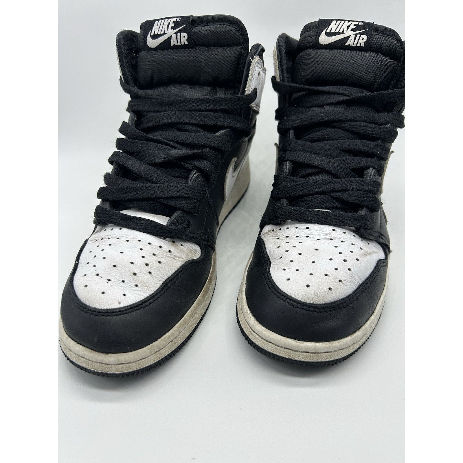 Nike Air Jordan 1 Mid Gs Black White Reverse Panda 6y Fd1437-001 Youth Sneakers